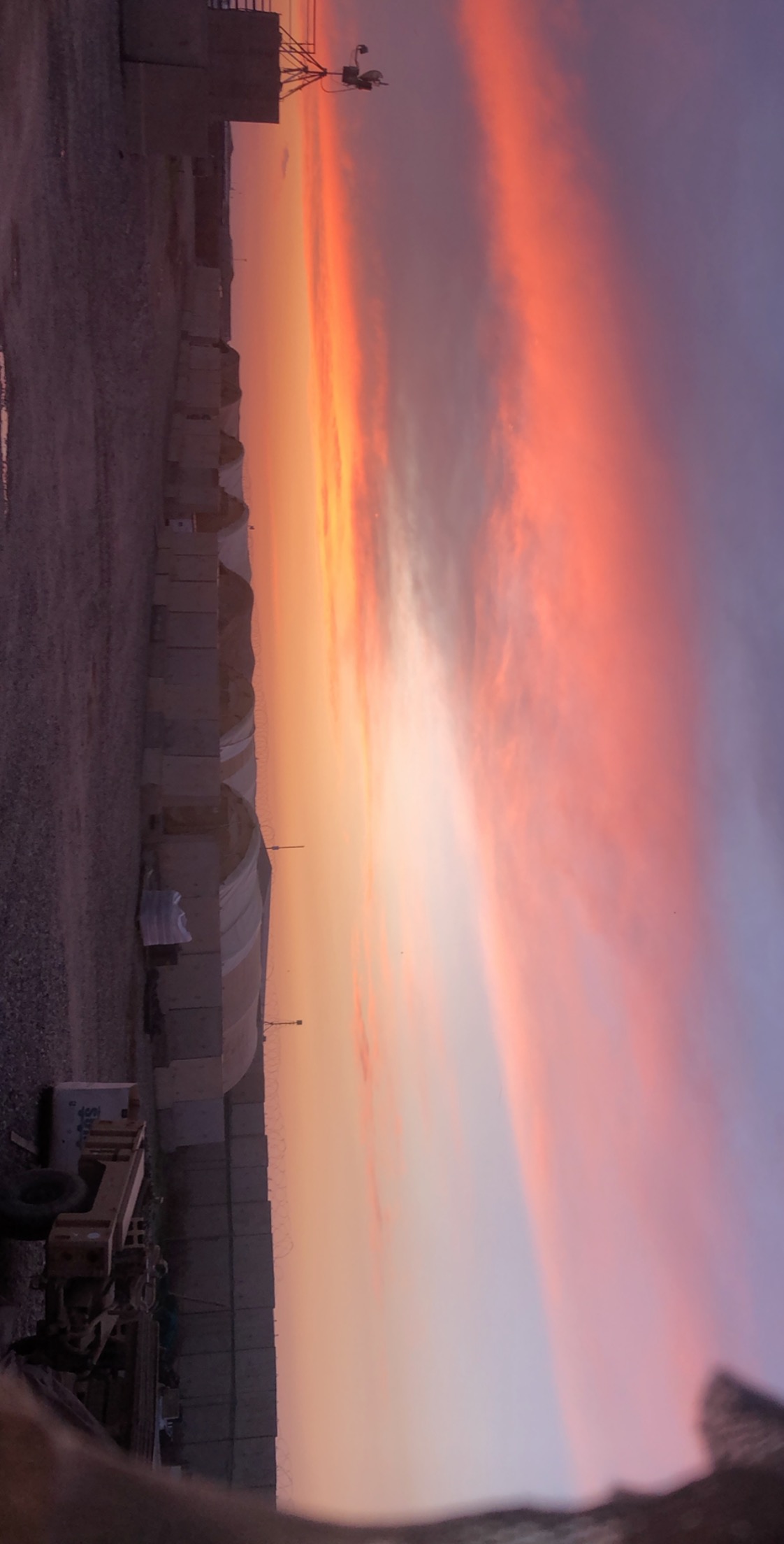 Sunset over the FOB